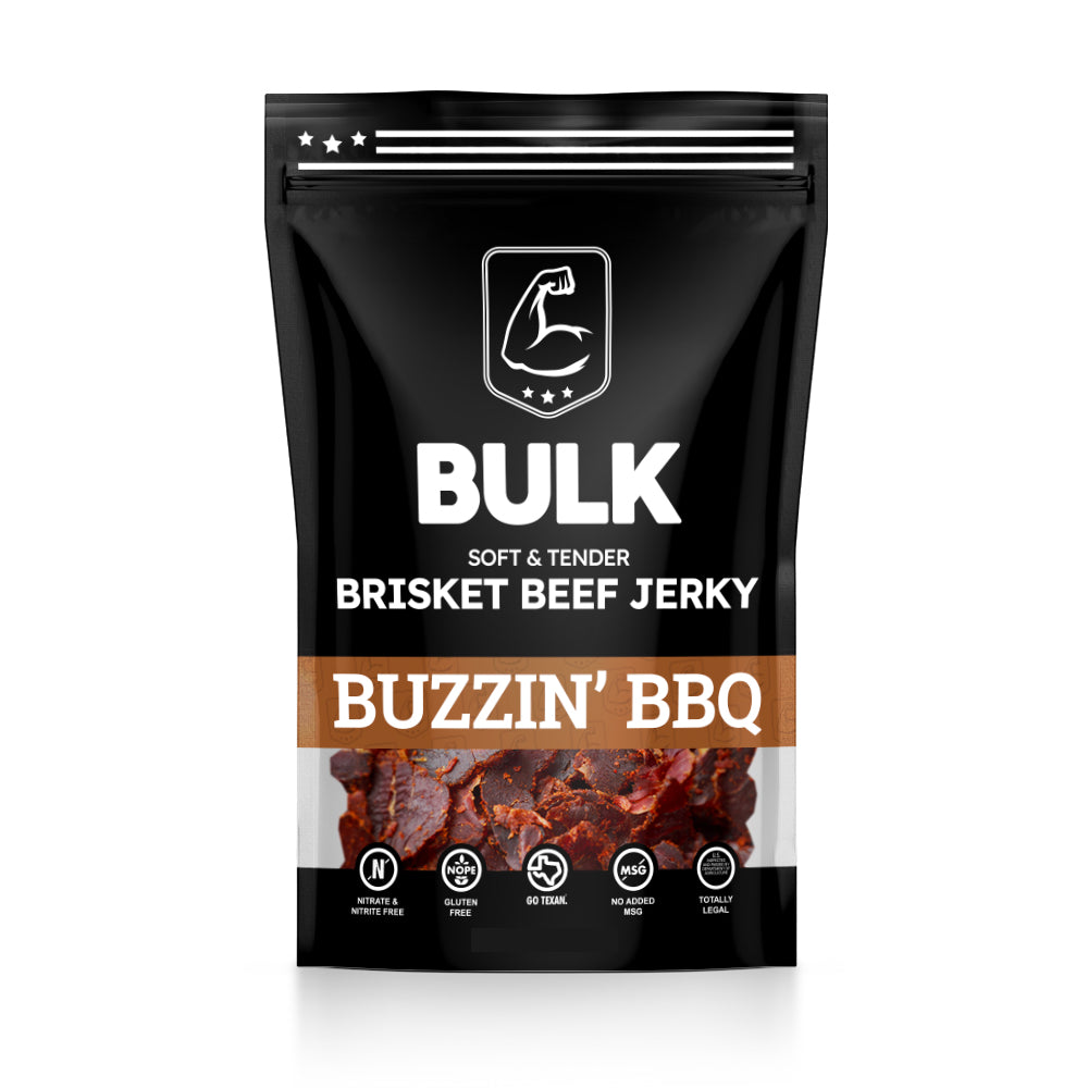 All-Natural BBQ Brisket Beef Jerky - BULK JERKY