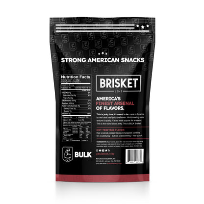 All-Natural Hot Teriyaki Brisket Beef Jerky - BULK JERKY
