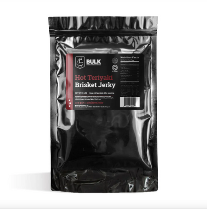 All-Natural Hot Teriyaki Brisket Beef Jerky - BULK JERKY