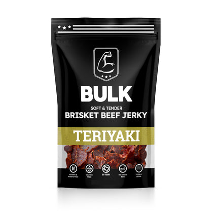 All-Natural Teriyaki Brisket Beef Jerky - BULK JERKY