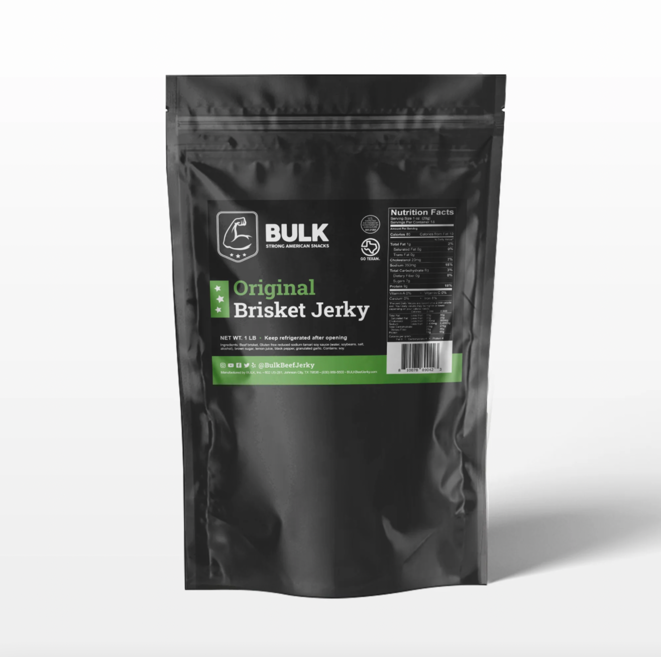 BULK Original Pepper Brisket Beef Jerky - BULK JERKY