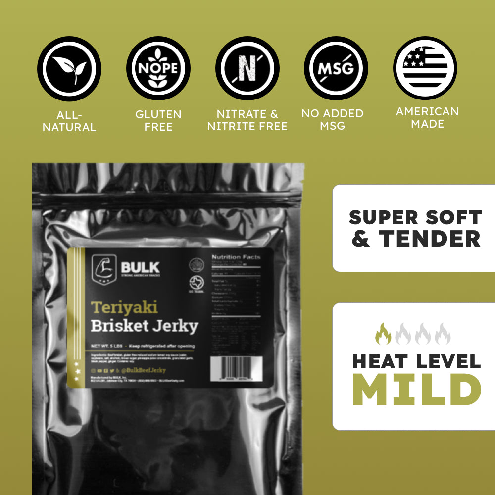 BULK Teriyaki Brisket Beef Jerky - BULK JERKY