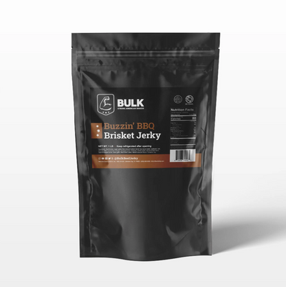All-Natural BBQ Brisket Beef Jerky - BULK JERKY